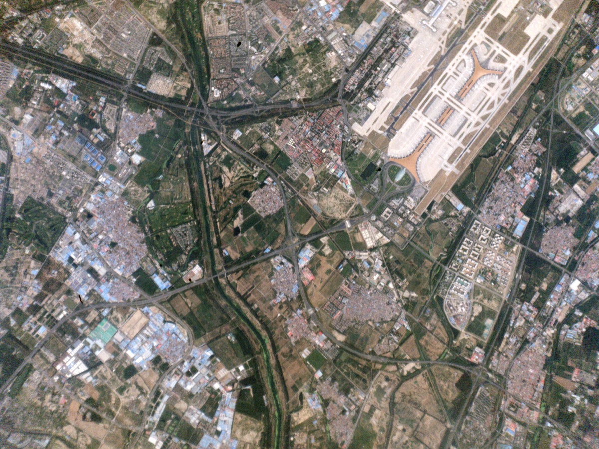 Planet Labs satellite imagery Beijing Airport